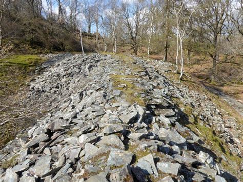 Small Ridge In Remains Of Slate Quarry Stock Photo Image Of