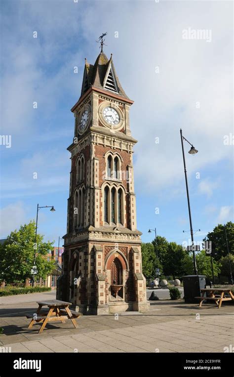 The Jubilee Clock Tower Newmarket Suffolk Was Opened In 1890 And