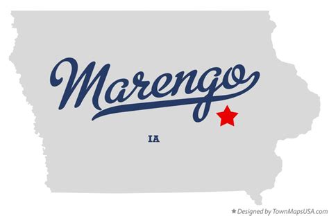Map Of Marengo Ia Iowa