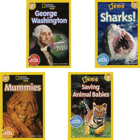 National Geographic Kids Readers Level 2 Set 1 10 Book Set