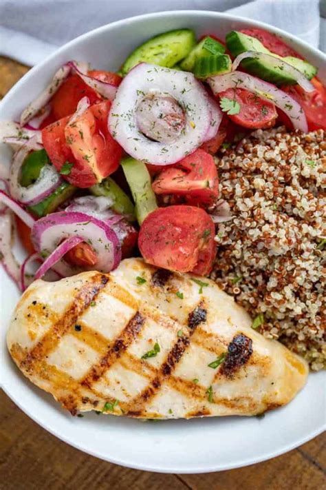 Then rub over both sides of the chicken. Super Easy Grilled Chicken (2 Ingredient Marinade ...