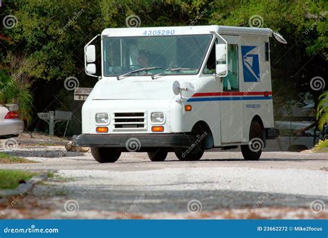United States Postal Service Truck Van Editorial Photography Image