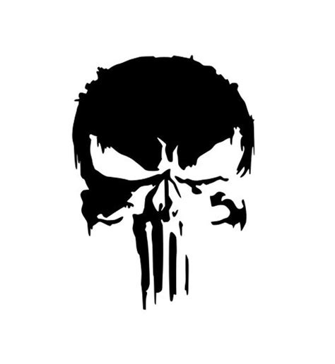 The Punisher Vinyl Sticker Decal Decorative Etsy Punisher Skull