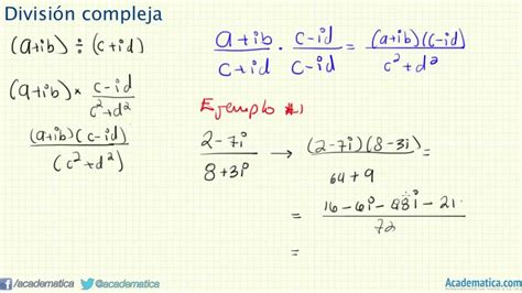 Division De Numero Complejos Youtube