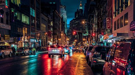 New York City Night View Hd Wallpaper Windows 10 Wallpapers 152