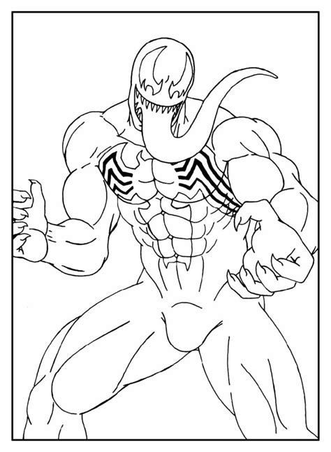 Introduzir Imagem Desenhos Do Venom Para Colorir Br Thptnganamst