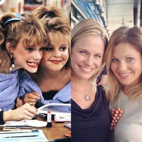 Candace Cameron And Andrea Barber Then On Full House As Dj Tanner And