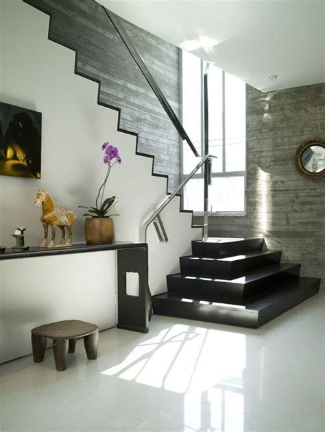 40 Chic Contemporary Living Room Stair Ideas For You Modern