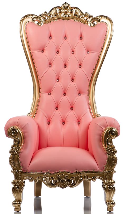 bubble gum shellback throne pink gold handcrafted thrones