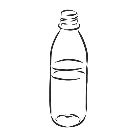 Premium Vector Vector Single Sketch Plastic Bottle Of Water Plastic
