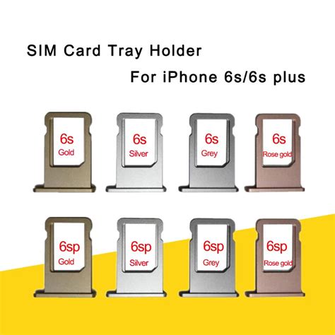 Apple iphone 6s plus smartphone. Nano SIM Card Tray Holder For Apple iPhone 6s 6s Plus Grey Silver Gold Rose Gold Sim Tray Holder ...