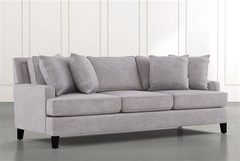 Madalyn 91 Light Grey Sofa Living Spaces