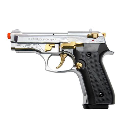 ekol firat v92f compact chrome engraved with gold fittings 9mm front maxarmory