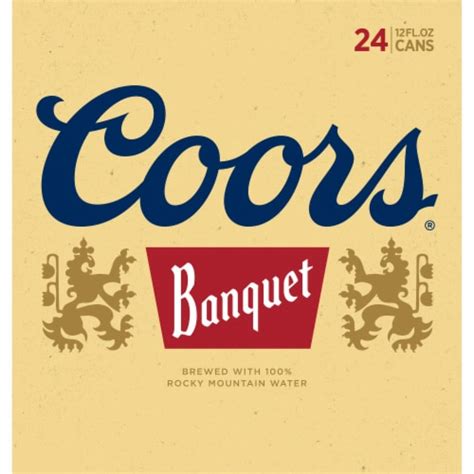 Coors® Banquet Lager Beer 24 Cans 12 Fl Oz Smiths Food And Drug