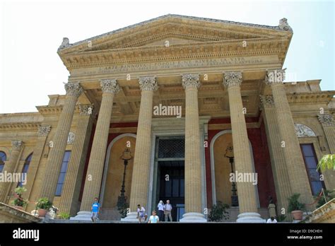 The Teatro Massimo Vittorio Emanuele Opera House In Palermo Sicily