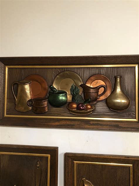 Set Of Vintage Turner Wall Accessory 3d Wall Hangings Wood Etsy