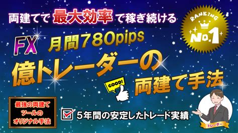 【未使用】fx 億トレーダーの両建て手法 月間利益780pips サインツールと分析ツールを組みわせて両建てするfxのトレード手法 スキ