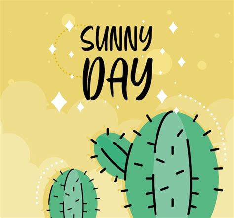 Premium Vector Sunny Day Postcard