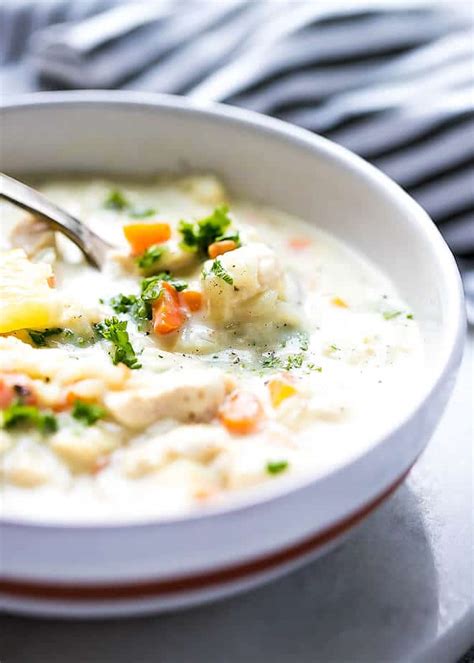 This recipe for cream of chicken and wild rice soup has moved to the number one spot of the best recipes we've tried in the past few years. Panera Inspired Easy Cream Of Chicken And Rice Soup ...