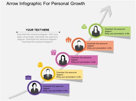 Arrow Infographic For Personal Growth Powerpoint Template Powerpoint