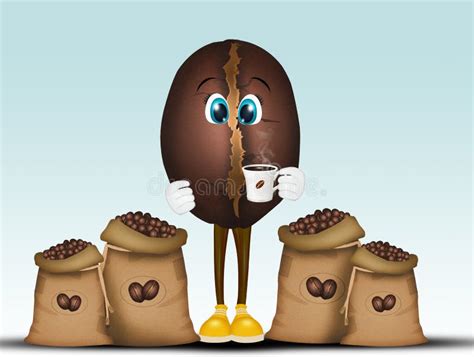 Funny Coffee Bean Stock Illustrations 887 Funny Coffee Bean Stock