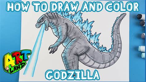 Easy How To Draw Godzilla Tutorial And Godzilla Coloring Page Porn