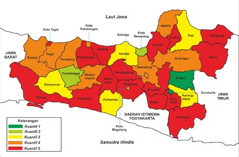 Peta Provinsi Jawa Tengah Newstempo