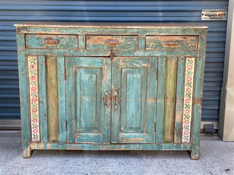 Vintage Indian Wooden Cabinet Reclaimed Wood Vintage Furniture One