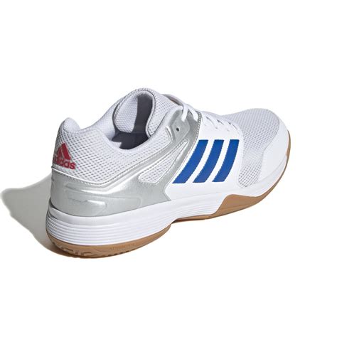 Adidas Mens Speedcourt Indoor Court Shoes Whiteblue