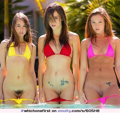 Whichonefirst Pantiesdown Bikini Teens Outdoors Shaved Trimmed