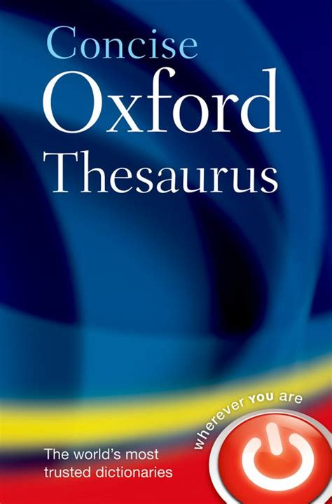 Concise Oxford Thesaurus (3rd edition) | Oxford University Press