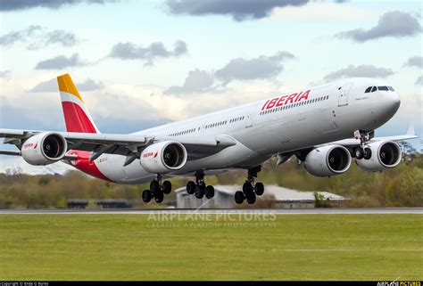 Ec Lcz Iberia Airbus A340 600 At Manchester Photo Id 711772