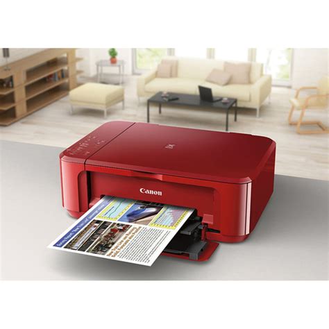Canon Pixma Mg3620 Wireless Inkjet All In One Red Multifunction Printer