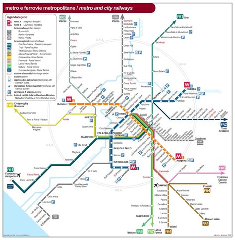 Insiders Guide To Rome The Metro Map Séjour à Rome Carte De Train