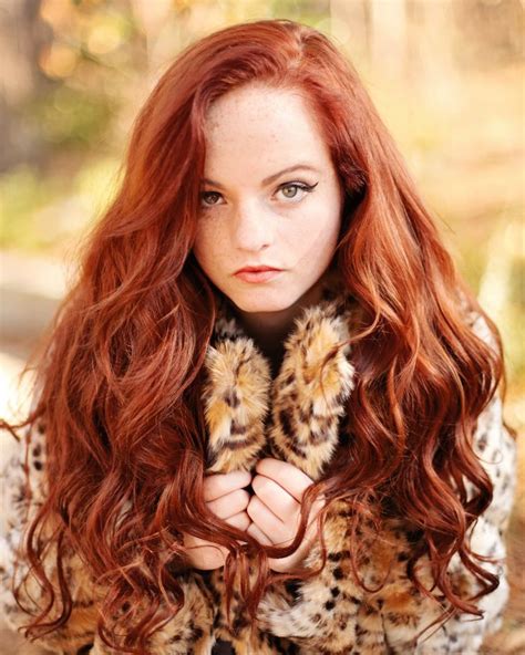 Red Hair Red Long Hair Hair Curly Hair Freckles Green Eyes Cheetah Mackenzie Beautiful