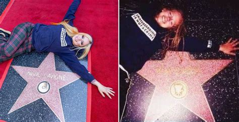 Avril Lavigne Recreates Teenage Photo On Walk Of Fame With Her Own Star