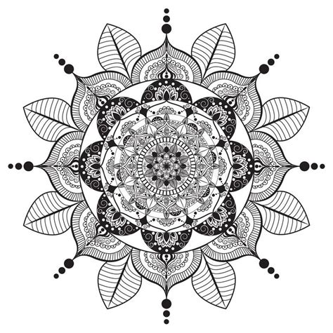 Fundo Da Mandala De Zentangle Do Vetor Ilustração Do Vetor Ilustração