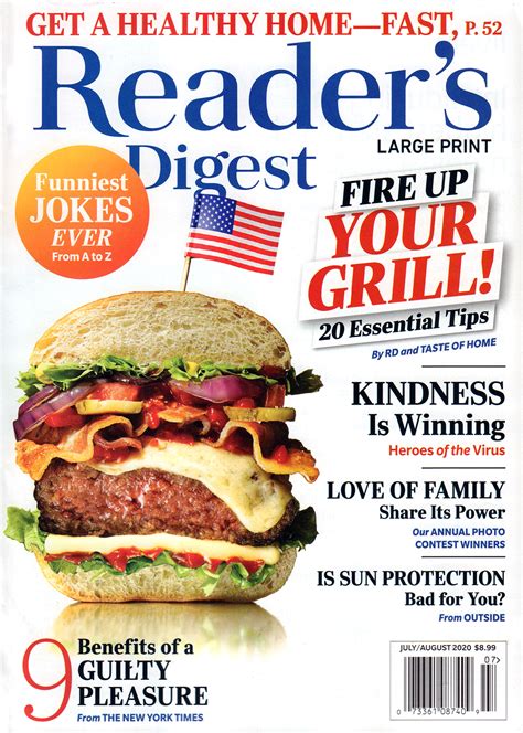 Readers Digest Large Print Subscription Magazine