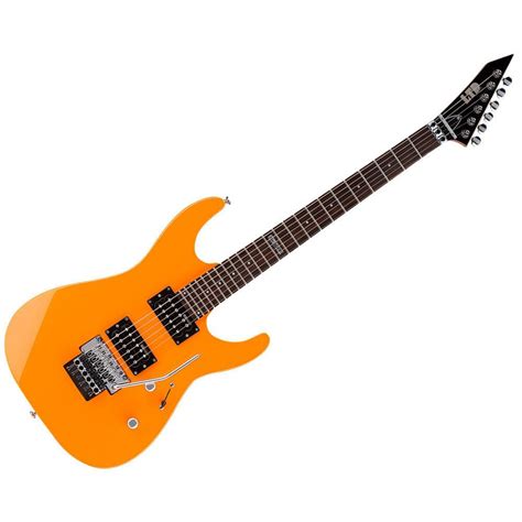 Esp Ltd M 50 Fr Neon Orange Electric Guitar Sweet Muzic Pro Audio
