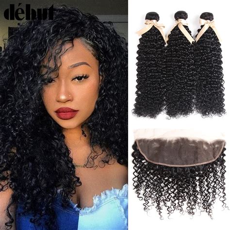 Debut 28 Inch Bundles With Closure Brazilian Hair Weave Bundles Curly