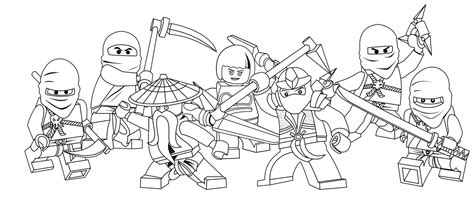 LEGO coloring pages with characters: Chima, Ninjago, City, Star Wars