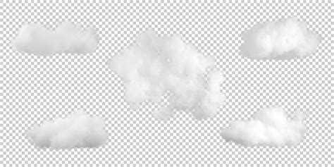 Premium Psd Abstract Cumulus Fluffy Clouds Shape Transparent