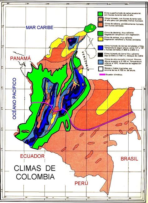 Mapa De Colombia Con Sus Elementos