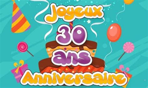 Carte Anniversaire 30 Ans Gratuite A Imprimer