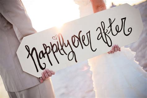 Happily ever after quote print for newlyweds just married couple decor love poem fairy tale art. happily-ever-after-wedding-sign — Southern Productions ...