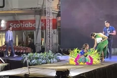 Moment Beauty Queen Contestant 22 Is Electrocuted On Stage In Mexico