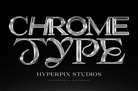 Free Chrome Type Text Effect Psd Psfiles