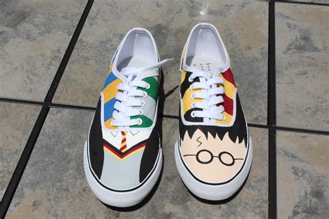 Harry Potter Themed Hand Painted Womens Shoes Etsy Australia