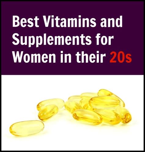 Best Vitamins And Supplements For Women In Their 20s Hubpages