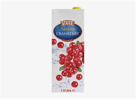 1 5 Litre Stute Cranberry Juice Drink Transparent Png 600x600